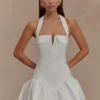 Vestido halter Calipso – Blanco