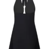 Vestido halter de gasa Malakhai – Negro Vestido halter de gasa Malakhai – Negro