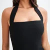 Vestido halter de traje Amelita – Negro Vestido halter de traje Amelita – Negro