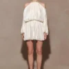 Vestido halter Minna – Blanco ópalo Vestido halter Minna – Blanco ópalo