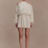Vestido halter Minna – Blanco ópalo Vestido halter Minna – Blanco ópalo