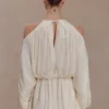 Vestido halter Minna – Blanco ópalo Vestido halter Minna – Blanco ópalo