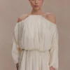 Vestido halter Minna – Blanco ópalo Vestido halter Minna – Blanco ópalo
