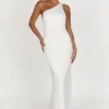 Vestido Harper de un solo hombro – Blanco Vestido Harper de un solo hombro – Blanco