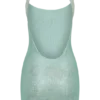 Vestido Jasmyn con hotfix y espalda de malla – Menta