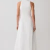 Vestido largo abotonado Sienna – Blanco Vestido largo abotonado Sienna – Blanco