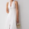 Vestido largo abotonado Sienna – Blanco Vestido largo abotonado Sienna – Blanco