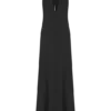 Vestido largo ajustado Juliet con pañuelo – Negro Vestido largo ajustado Juliet con pañuelo – Negro