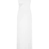 Vestido largo ajustado Lottie con abertura – Blanco Vestido largo ajustado Lottie con abertura – Blanco