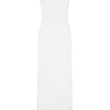 Vestido largo ajustado Lottie con abertura – Blanco Vestido largo ajustado Lottie con abertura – Blanco