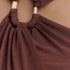 Vestido largo ajustado Lottie con abertura – Chocolate Vestido largo ajustado Lottie con abertura – Chocolate