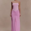 Vestido largo ajustado Roisin – Rosa empolvado Vestido largo ajustado Roisin – Rosa empolvado