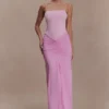 Vestido largo ajustado Roisin – Rosa empolvado Vestido largo ajustado Roisin – Rosa empolvado