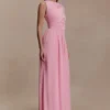 Vestido largo asimétrico Ayeshya – Rosa caramelo Vestido largo asimétrico Ayeshya – Rosa caramelo