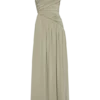 Vestido largo asimétrico ceñido Ayeshya – Salvia Vestido largo asimétrico ceñido Ayeshya – Salvia