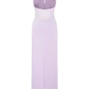 Vestido largo Bonnie de gasa y encaje – Lila Vestido largo Bonnie de gasa y encaje – Lila