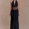 Vestido largo Bonnie Slinky And Lace – Negro Vestido largo Bonnie Slinky And Lace – Negro