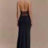 Vestido largo Bonnie Slinky And Lace – Negro Vestido largo Bonnie Slinky And Lace – Negro