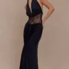 Vestido largo Bonnie Slinky And Lace – Negro Vestido largo Bonnie Slinky And Lace – Negro