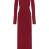 Vestido largo con aberturas Kiyah – Rojo