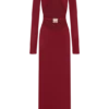 Vestido largo con aberturas Kiyah – Rojo