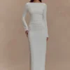 Vestido largo con aberturas Vienna Slinky – Blanco Vestido largo con aberturas Vienna Slinky – Blanco