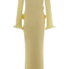 Vestido largo de punto con hombros descubiertos Sandrine – Limón Vestido largo de punto con hombros descubiertos Sandrine – Limón
