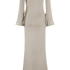 Vestido largo de punto con lurex Sandrine – Dorado Vestido largo de punto con lurex Sandrine – Dorado