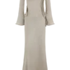 Vestido largo de punto con lurex Sandrine – Dorado Vestido largo de punto con lurex Sandrine – Dorado