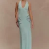 Vestido largo de punto Ellington con lentejuelas – Lagoon