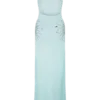 Vestido largo de punto Ellington con lentejuelas – Lagoon
