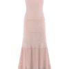 Vestido largo de punto Finley Pointelle – Rosa bebé