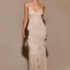 Vestido largo de punto metalizado Suki – Dorado Vestido largo de punto metalizado Suki – Dorado