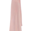 Vestido largo de satén y gasa Carah – Rosa pálido Vestido largo de satén y gasa Carah – Rosa pálido