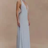 Vestido largo Juliet Slinky con pañuelo – Azul pálido Vestido largo Juliet Slinky con pañuelo – Azul pálido