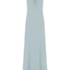 Vestido largo Juliet Slinky con pañuelo – Azul pálido Vestido largo Juliet Slinky con pañuelo – Azul pálido