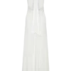 Vestido largo Juliet Slinky con pañuelo – Blanco Vestido largo Juliet Slinky con pañuelo – Blanco