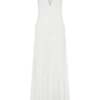 Vestido largo Juliet Slinky con pañuelo – Blanco Vestido largo Juliet Slinky con pañuelo – Blanco