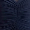 Vestido largo Kaitlin de un solo hombro, con tejido elástico y malla – Azul medianoche Vestido largo Kaitlin de un solo hombro, con tejido elástico y malla – Azul medianoche