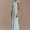 Vestido largo Kinsley Slinky con detalles metálicos – Lagoon Vestido largo Kinsley Slinky con detalles metálicos – Lagoon