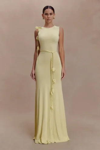 Vestido largo Monay Tulip – Limón