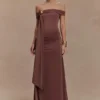 Vestido largo Oliver Slinky – Chocolate Vestido largo Oliver Slinky – Chocolate