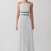 Vestido largo plisado Clarisse – Lunares