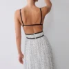 Vestido largo plisado Clarisse – Lunares