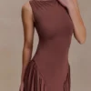 Vestido largo sin mangas de modal Marnie – Chocolate Vestido largo sin mangas de modal Marnie – Chocolate