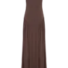 Vestido largo sin mangas de modal Marnie – Chocolate Vestido largo sin mangas de modal Marnie – Chocolate