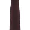 Vestido largo sin mangas de satén violeta – Chocolate oscuro Vestido largo sin mangas de satén violeta – Chocolate oscuro