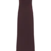 Vestido largo sin mangas de satén violeta – Chocolate oscuro Vestido largo sin mangas de satén violeta – Chocolate oscuro