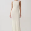 Vestido largo sin mangas Tarna – Hueso Vestido largo sin mangas Tarna – Hueso