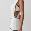 Vestido largo sin mangas transparente Aris – Negro/Blanco Vestido largo sin mangas transparente Aris – Negro/Blanco
